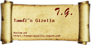 Tamás Gizella névjegykártya